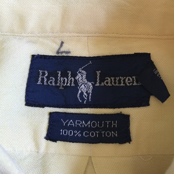 Ralph Lauren Yellow Button Down - Picture 2 of 4